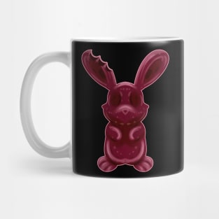 A Chocolate Easter Bunny Whose Ear Was Bitten On. Easter Mug